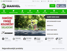 Tablet Screenshot of manvel.cz